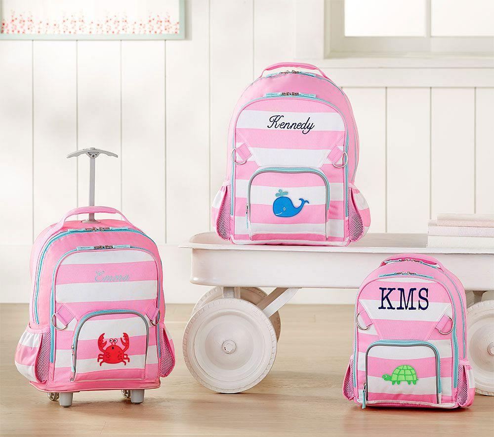 Fairfax Pink/White Stripe Backpacks
